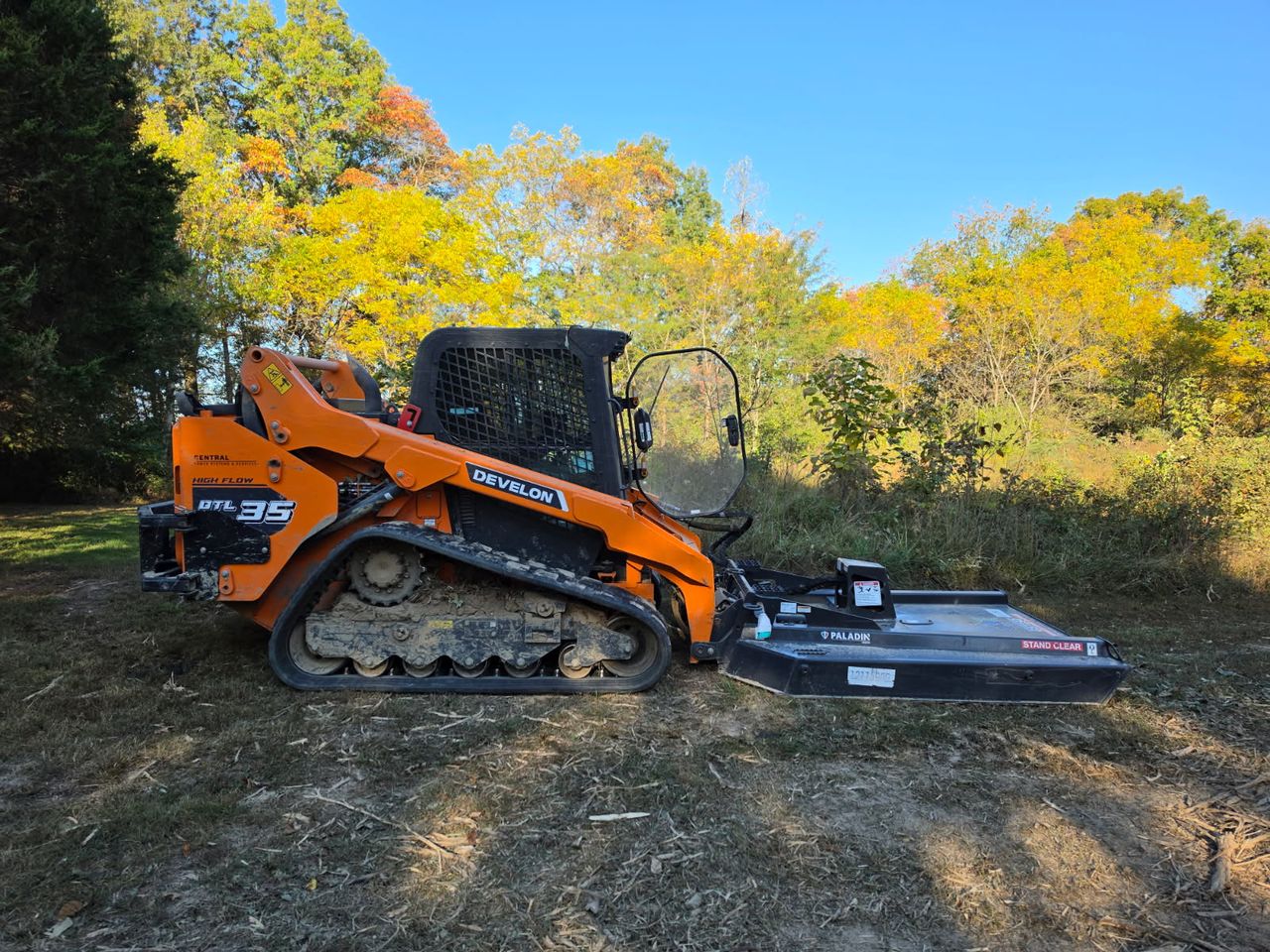 Stumpt LLC forestry mulcher on a job in Southern Illinois