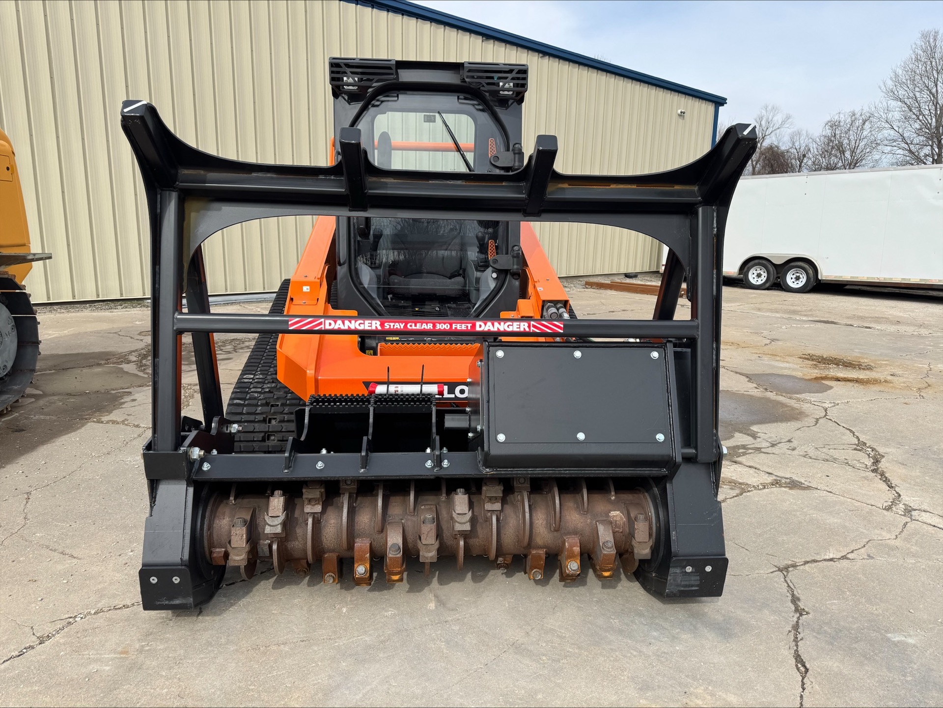 VAIL forestry mulcher cutting head close-up